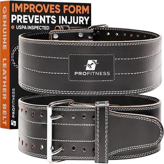 ProFitness Leather Weightlifting Belt for Men & Women
