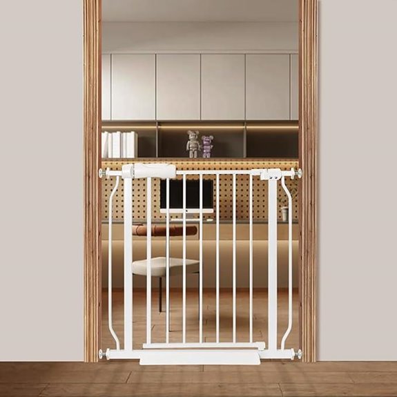 Pressure-Mounted Baby & Pet Gate for Wide Openings