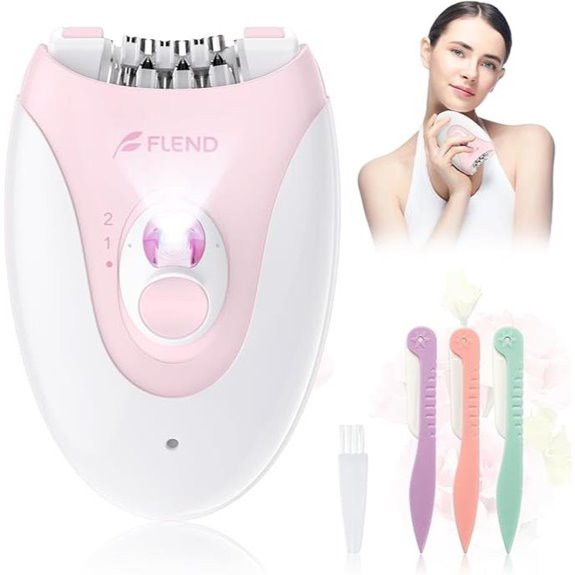 Rechargeable 2-Speed Epilator for Face and Body