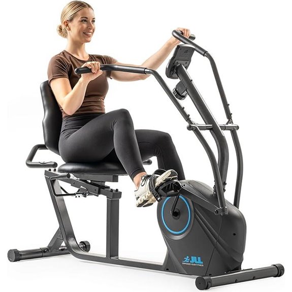 JLL Smart Cross Trainer Recumbent Bike with Arm Exercisers