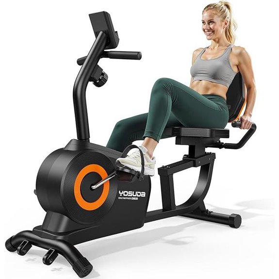 YOSUDA Recumbent Exercise Bike with 16 Resistance Levels