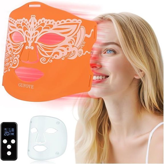 Red Light Therapy Face Mask with Ice Compress