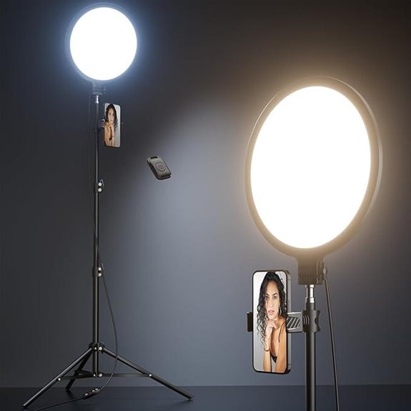 Weilisi 10.5 Ring Light Kit with Tripod and Remote