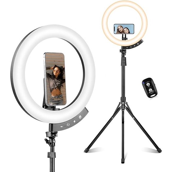 Sensyne 12 Ring Light with Tripod and Phone Holder