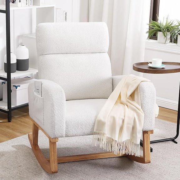 sherpa nursery rocking chair