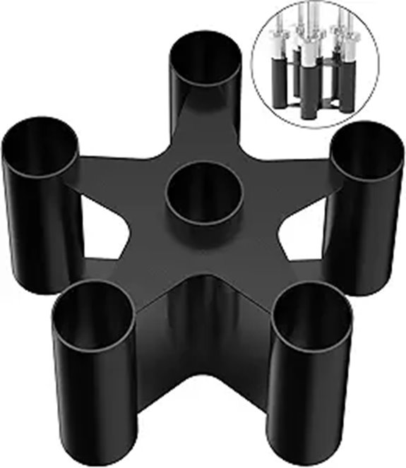 Vertical Olympic Barbell Storage Rack (6 Bars)