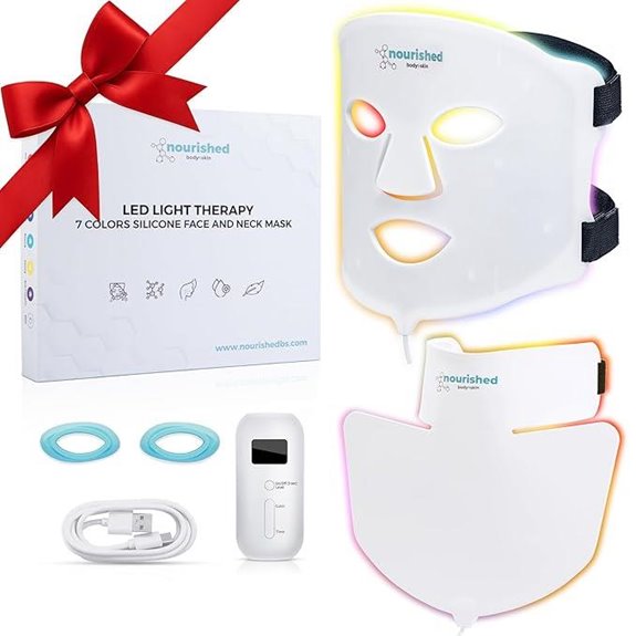 LED Light Therapy Face & Neck Mask for Skin Rejuvenation