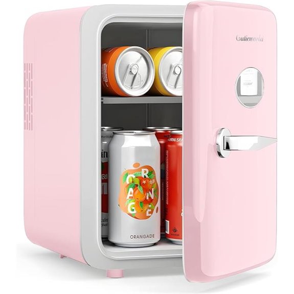 Skincare & Beverage Mini Fridge with Cooler & Warmer