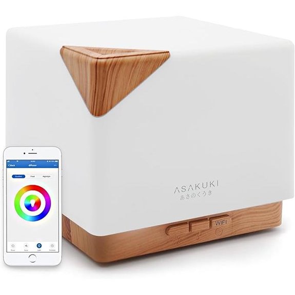 ASAKUKI WiFi Aromatherapy Diffuser with App Control