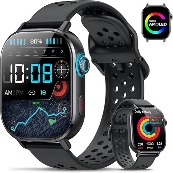 GPS Smart Watch with Bluetooth Call and Fitness Tracking