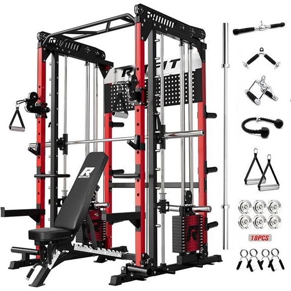 RitFit M1 Pro Smith Machine & Power Cage Set