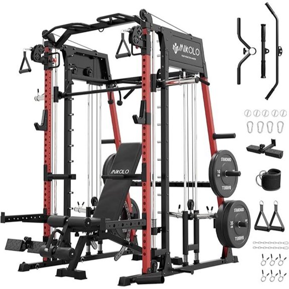 Mikolo Smith Machine with Lat Pulldown & Crossover