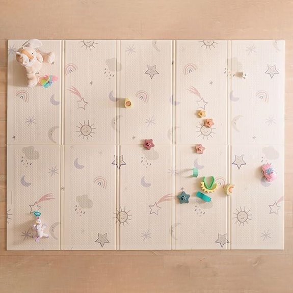 starry sky reversible play mat