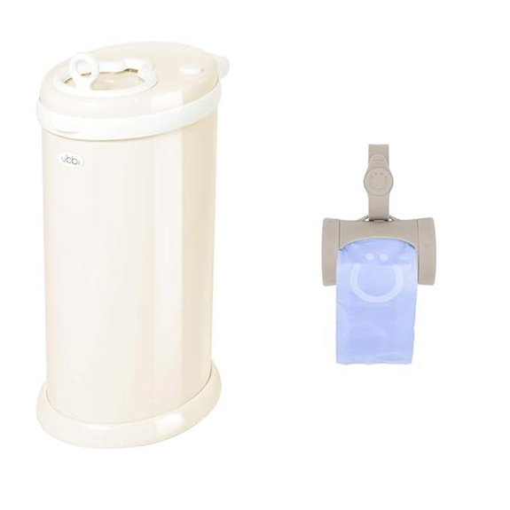 Ubbi Steel Diaper Pail & Travel Bag Dispenser