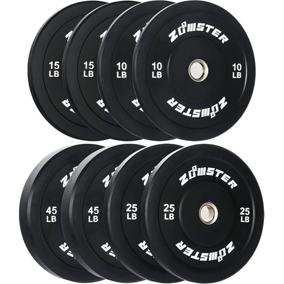 Bumper Plate with Steel Insert for Weightlifting