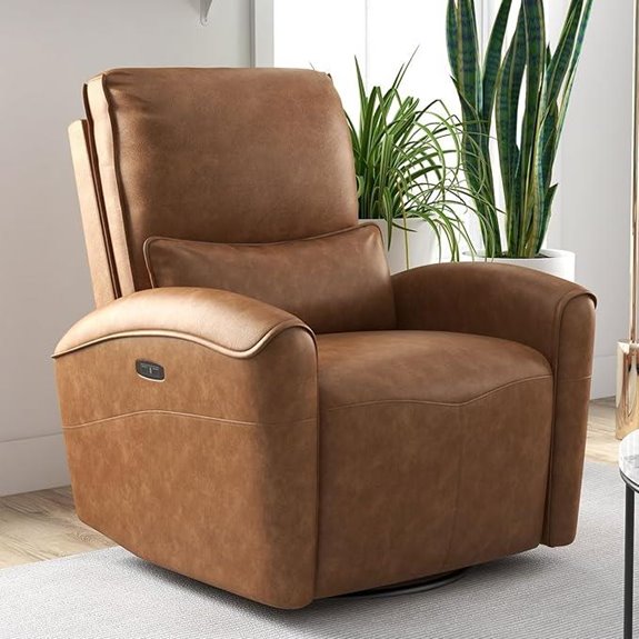 swivel recliner with usb
