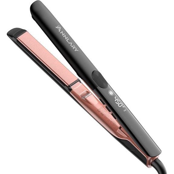 Titanium Ceramic 2-in-1 Hair Straightener & Curler
