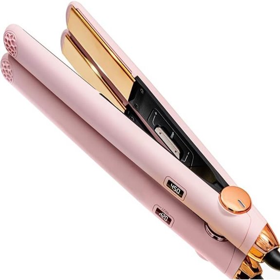 TYMO 2-in-1 Titanium Hair Straightener & Curler