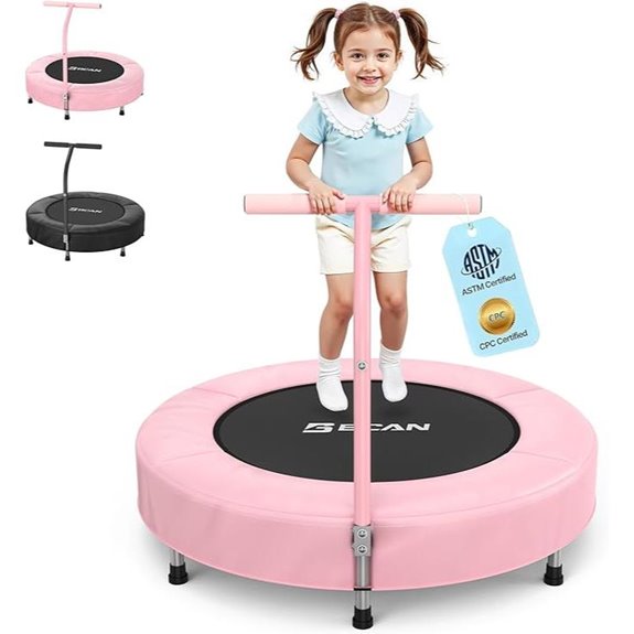 toddler trampoline with safety