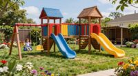 top large backyard swing sets