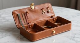 top leather jewelry storage