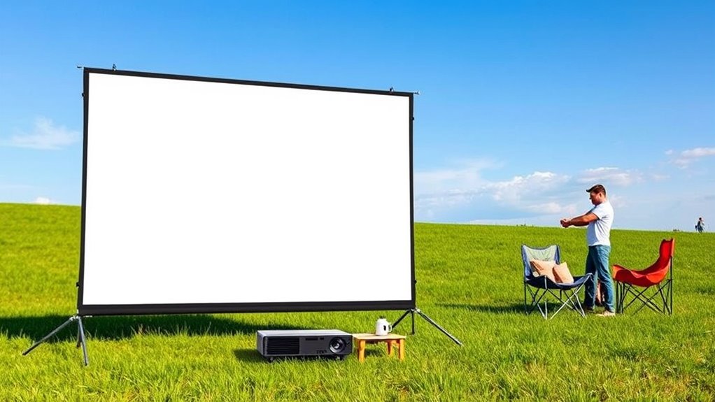top portable projection screens