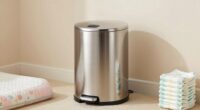 top stainless odor control pails