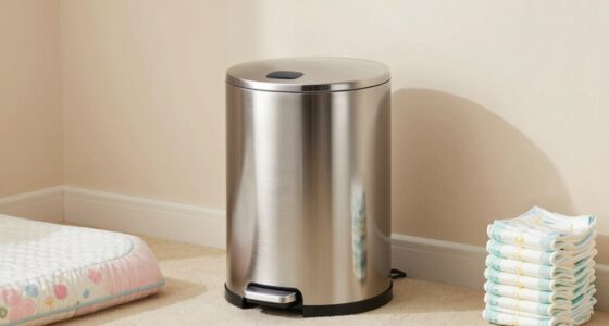 top stainless odor control pails