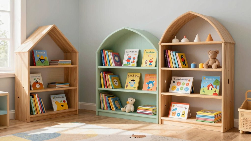 top wooden kid bookcases