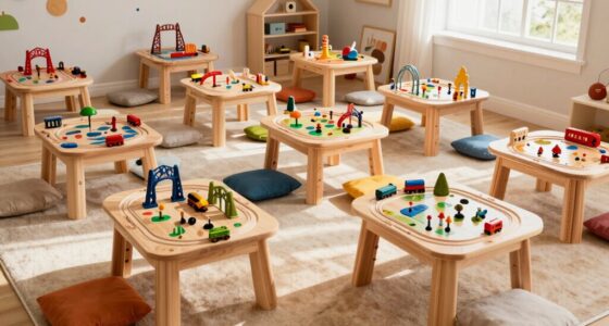 top wooden train tables