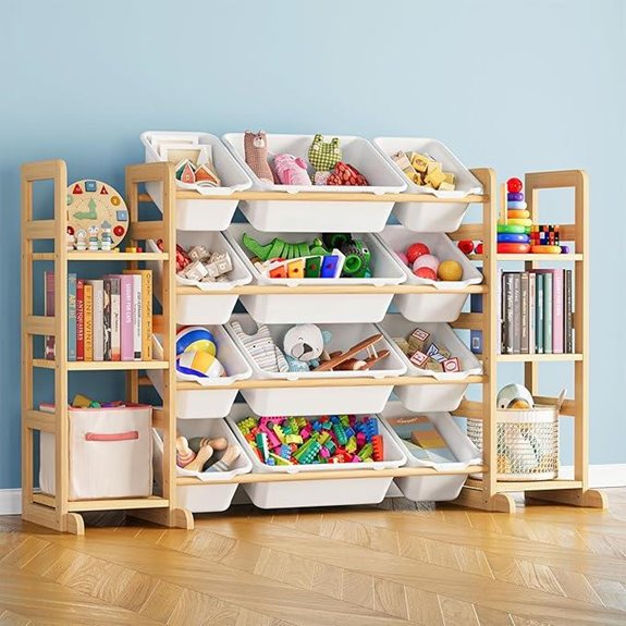 SpaceAid Toy Storage Organizer with Bins and Shelves
