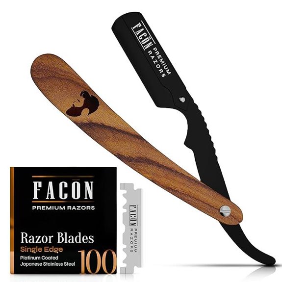 Facón Men's Straight Razor Kit with Blades