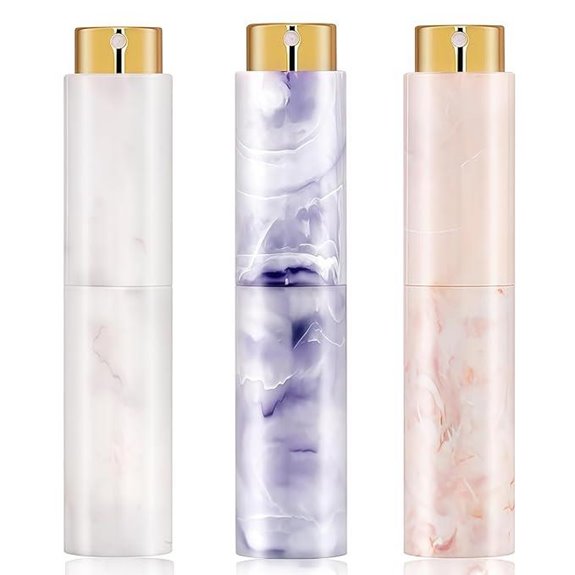 Vitog Refillable Travel Perfume Atomizer Set (3 Pack)