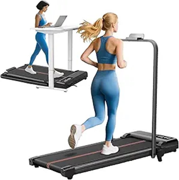 Walking Pad Treadmill with Handle and Incline