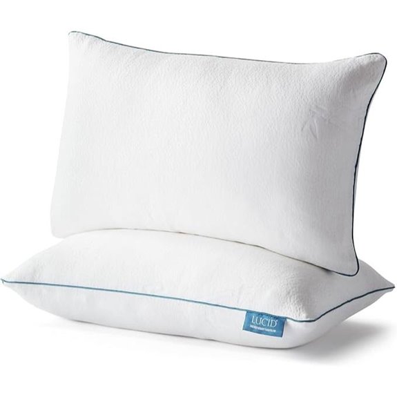 LUCID 2-Pack Shredded Memory Foam Pillows
