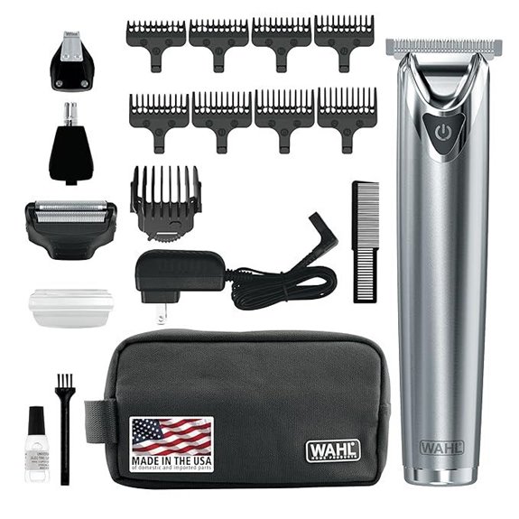 Wahl USA Stainless Steel Lithium Beard Trimmer Kit