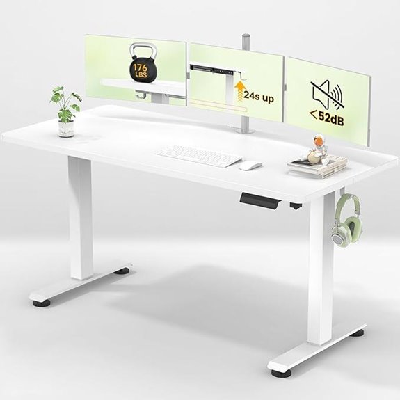veken 55 inch adjustable desk
