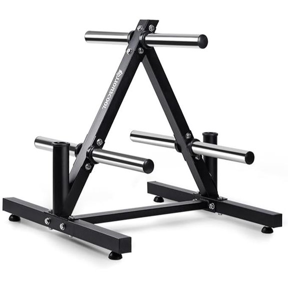 LIONSCOOL Olympic Weight Plate Tree & Barbell Holders