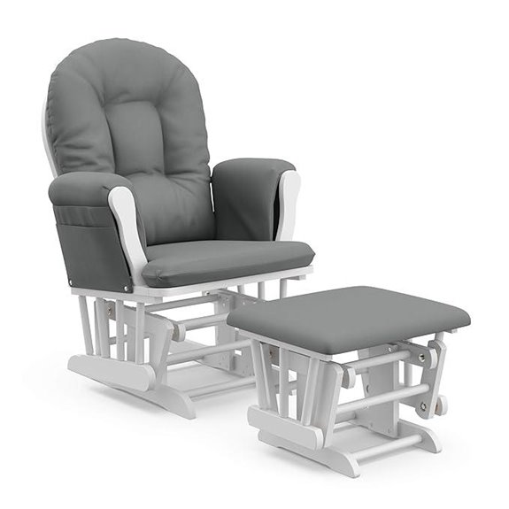 white and gray glider set