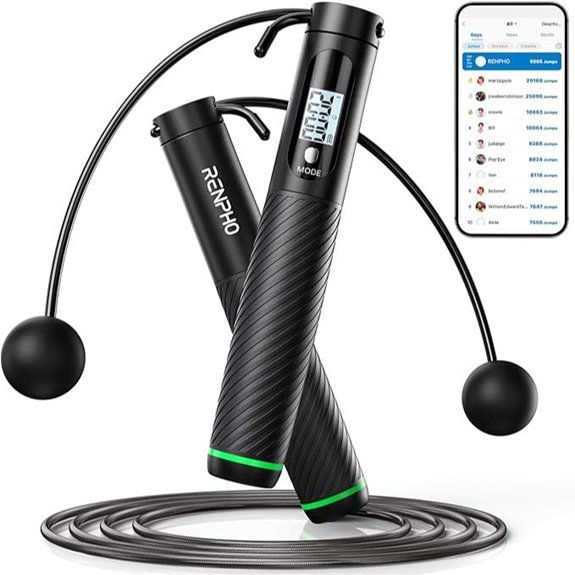 RENPHO Cordless Jump Rope with Counter and App