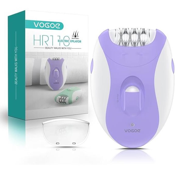 Cordless Epilator for Women with LED Light and Tweezers