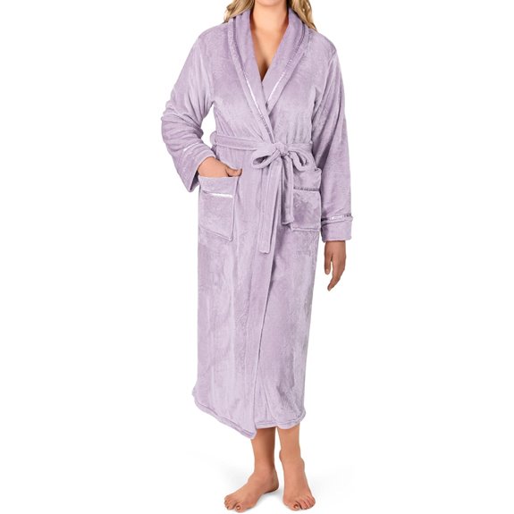 PAVILIA Women's Fleece Cozy Bathrobe
