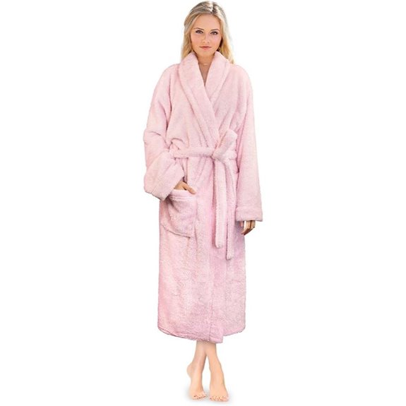 PAVILIA Women's Plush Fleece Sherpa Bathrobe