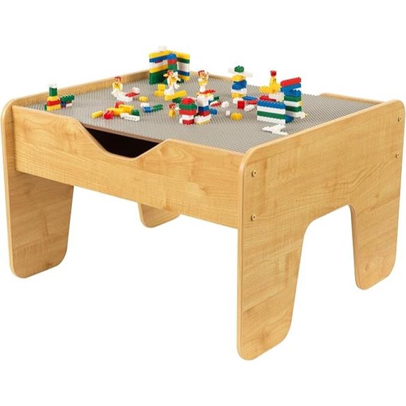 KidKraft Reversible Wooden Activity Table with Bricks