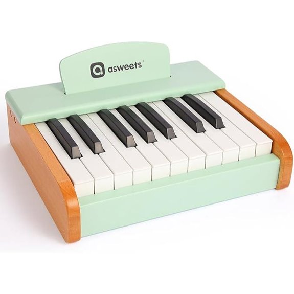Asweets 18-Key Wooden Piano for Kids