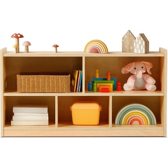 OOOK Montessori Wooden Toy Storage Shelf