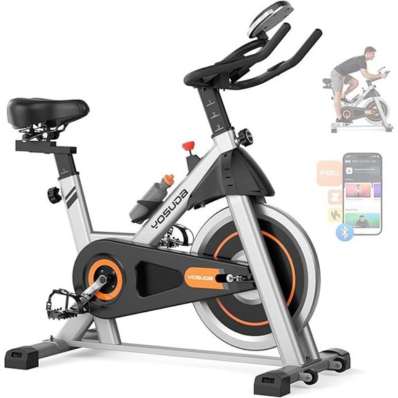 YOSUDA Exercise Bike with App and Weight Capacity