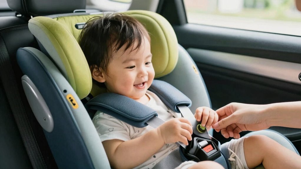 adjust seatbelts for comfort