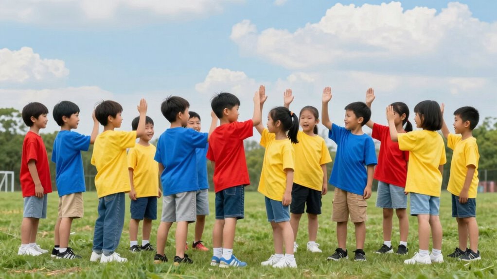 age appropriate team cooperation