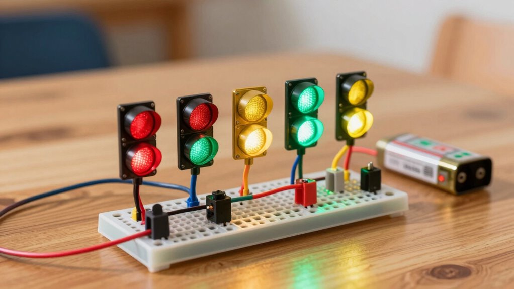 build safe traffic light circuit